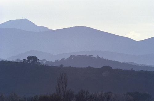 Mountain silhouettes