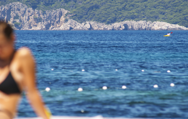 A girl by the sea