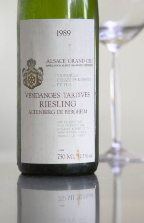 Grand cru vendanges tardives riesling