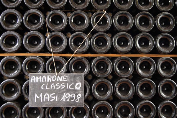 Masi Amarone Classico aging in the cellar