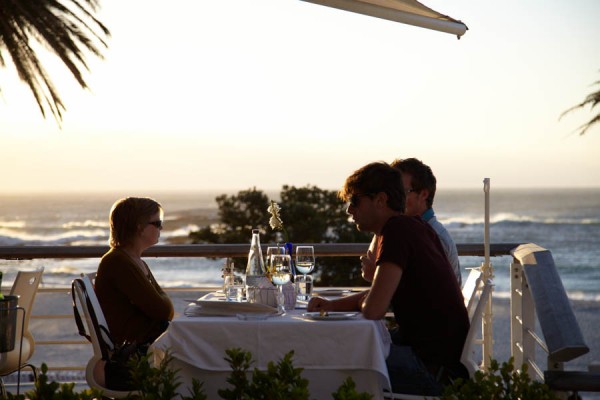 Dining by the ocean