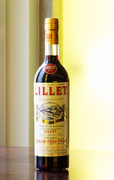 A bottle of Lillet, the famous Bordeaux aperitif