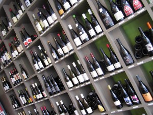 The wine selection at Au Nouveau Nez in Paris