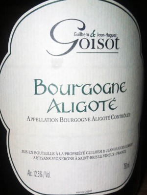 Domaine Goisot, Bourgogne, Aligote