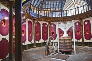 Fermentation tanks. Chateau Bellefont Belcier, Saint Emilion, Bordeaux, France