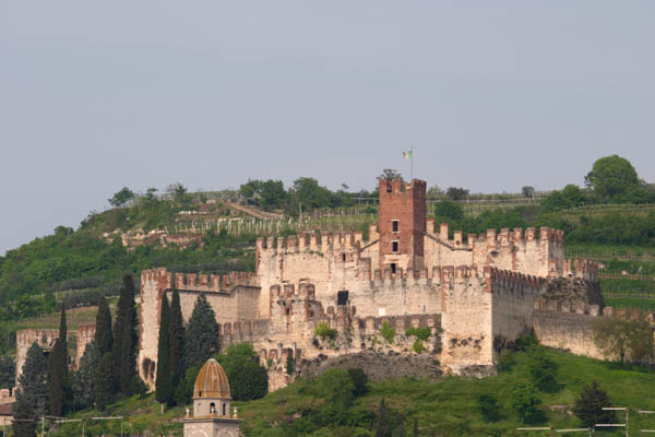 The Medieval castle in Soave