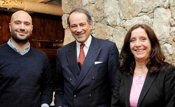 Bruno Paillard with the organisers