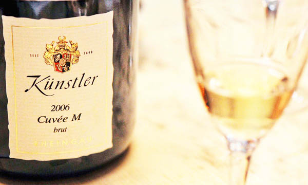 A Cuvee M sparkling wine from Weingut Kunstler