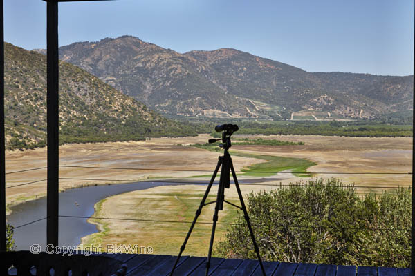 The view from Vina Vik, Chile