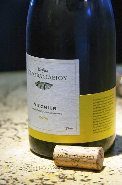 Viognier, Domaine Gerovassiliou, Greece