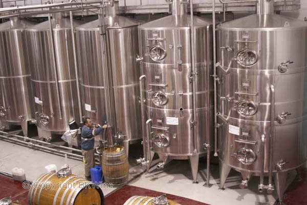 The vinification cellar at Catena Zapata