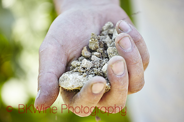 Fabien Jouves, Mas del Perié, holding Cahors soil