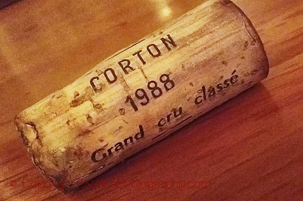 Corton grand cru Bonneau du Martray 1988 cork