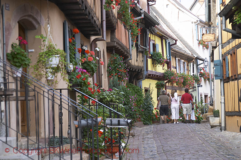 A narrow street in Eguisheim, Alsace