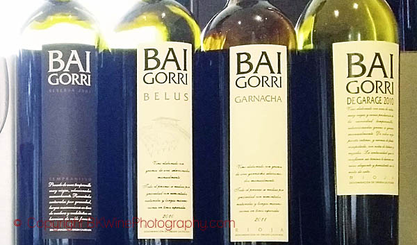 Tasting the range of Bodegas Baigorri wines