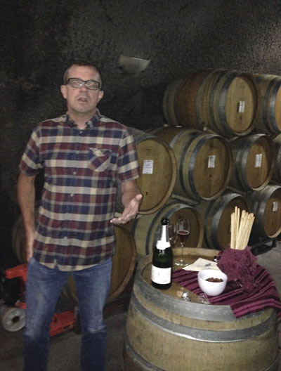 Schug's winemaker Michael Cox