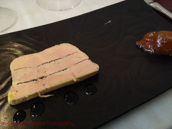 Foie gras de canard as a starter