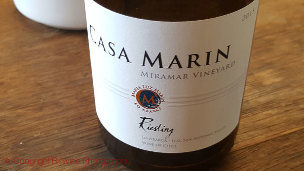 Miramar Vineyard Riesling, of Vina Casa Marin, Chile