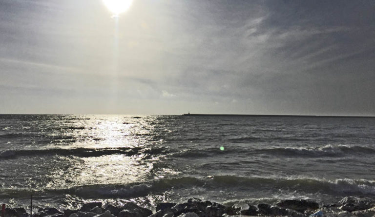 The sea outside Marsala