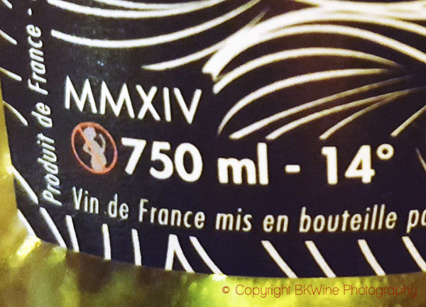 Vin de france on a label