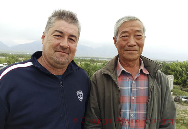 Thierry Courtade with his father-in-law at Silver Heights