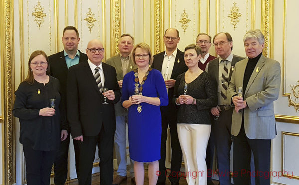 Munskänkarnas styrelse och vice borgmästaren i Epernay, Champagne