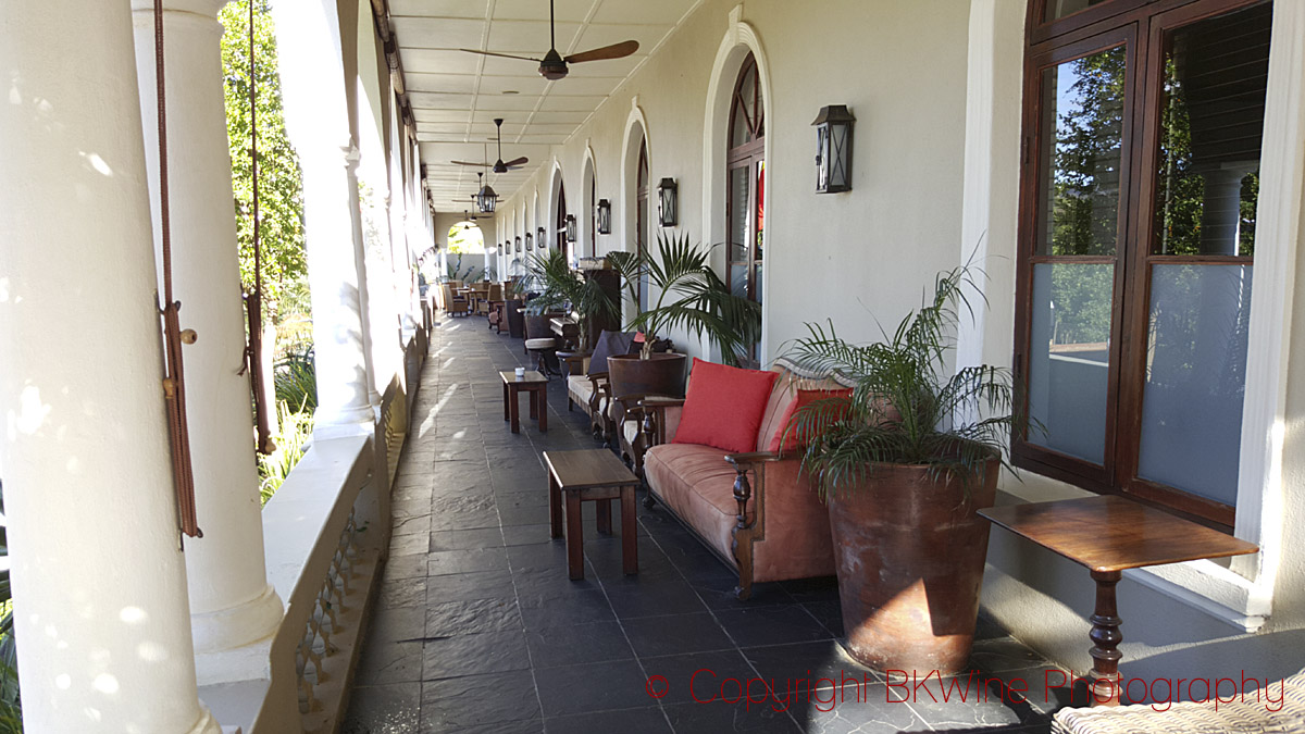 The longest stoep (veranda) in South Africa in Riebeek Kasteel