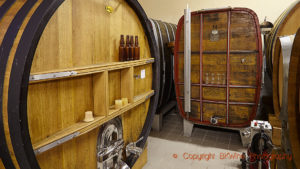 Big barrels in the cellars of Champagne Paul Dethune