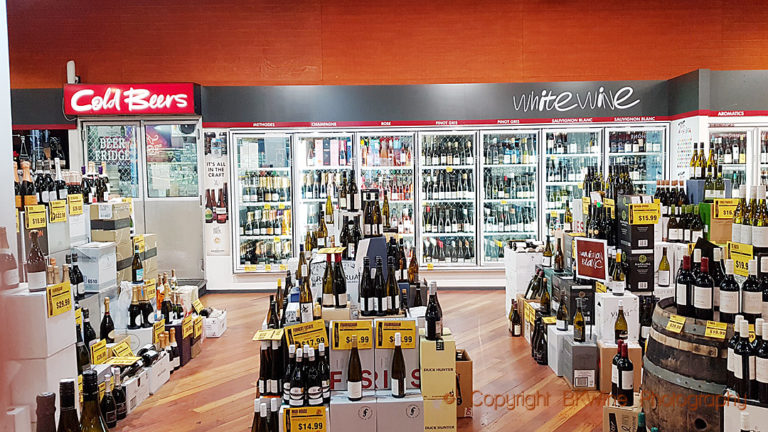 A wine shop in Auckland, New Zealand