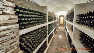 The bottle cellar at Chateau Purcari, Moldova