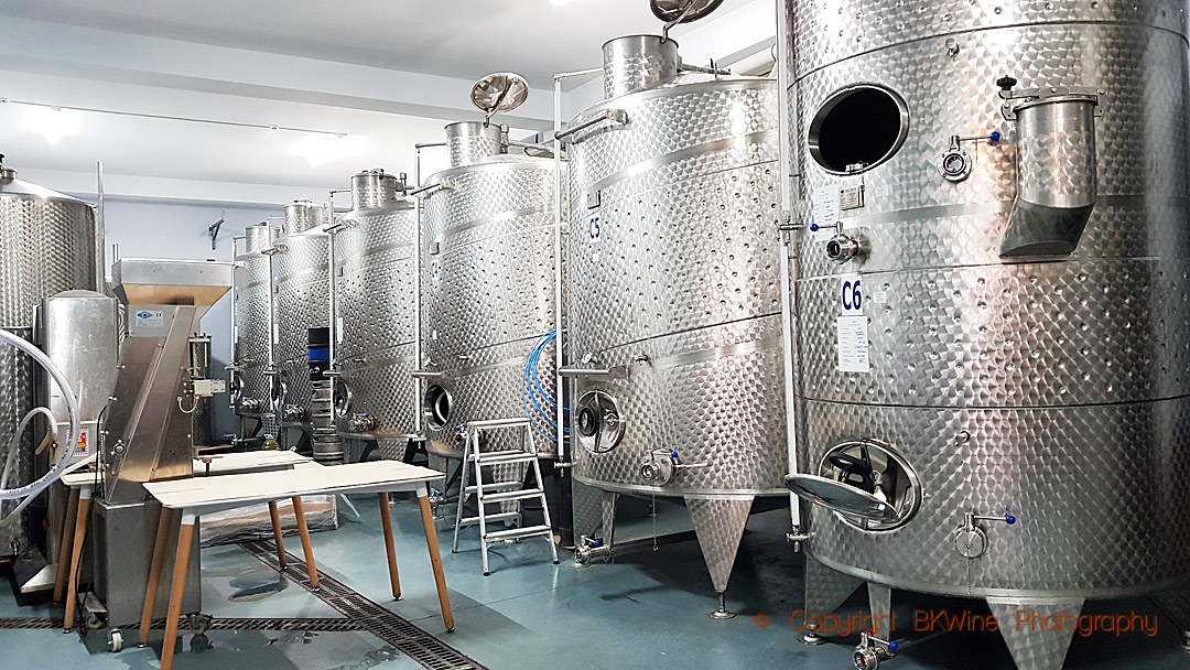 The Atu Winery wine cellar