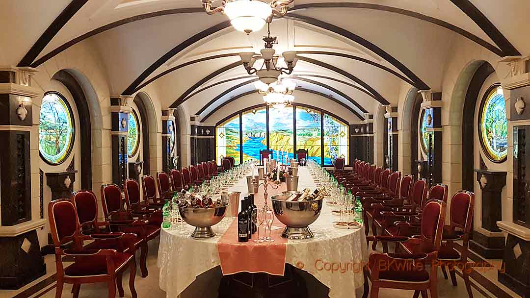 A banquet hall at Cricova, Moldova