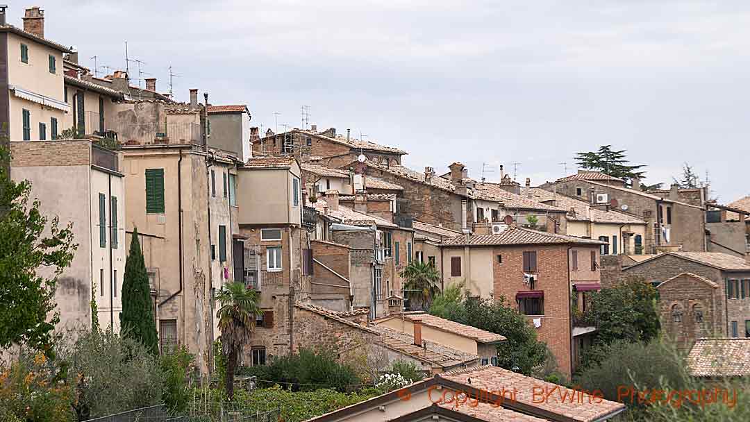 The village of Montalcino, Tuscany