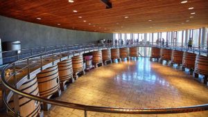 The vat room at Clos Apalta-Lapostolle, Colchagua, Chile