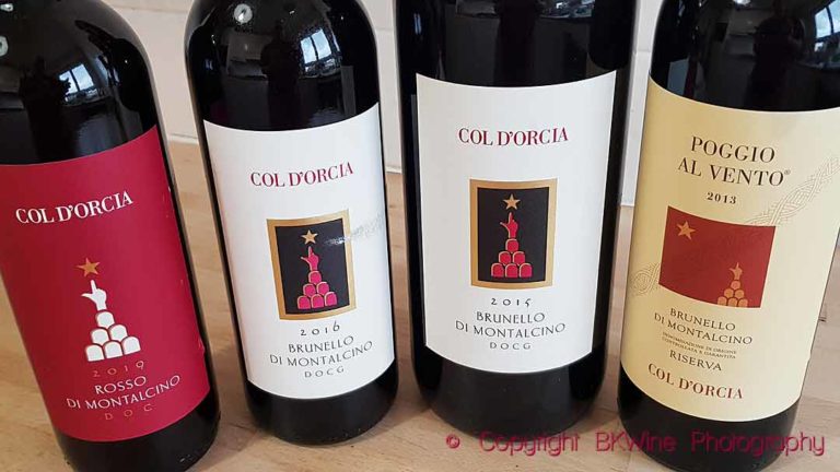 Col d'Orcia Rossi di Montalcino, Brunello di Montalcino, Poggio al Vento Riserva