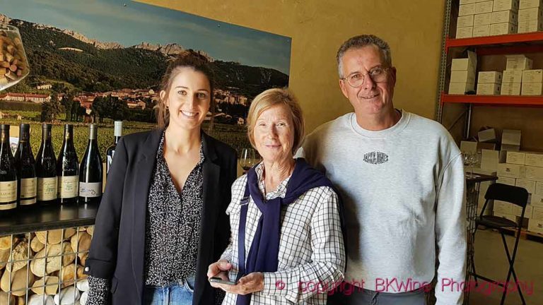 Philippe and Perrine Lambert of Domaine des Pasquiers in the Rhone Valley with Britt Karlsson