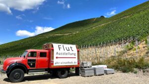 Passing the vineyards and Weingut Rosenthal in Ahr, Germany